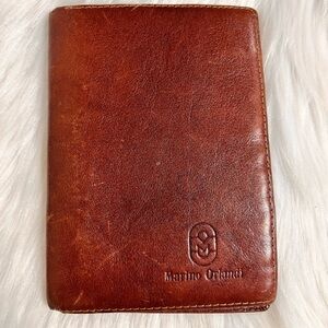 Marino Orlandi Rich Brown Leather Card wallet